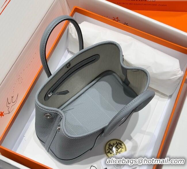 Top Grade Hermes Garden Party Mini Bag 23cm in Germany Leather H9042 Puppet Grey 2025