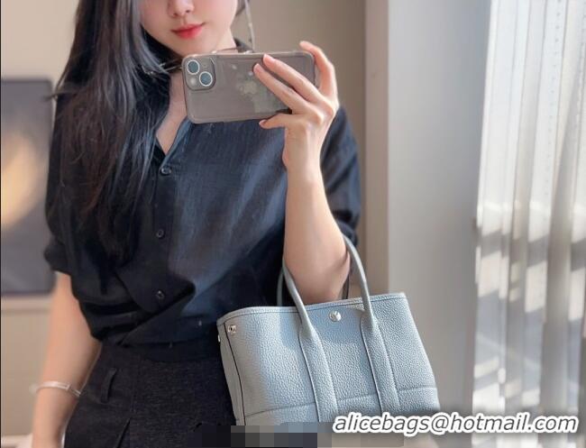 Top Grade Hermes Garden Party Mini Bag 23cm in Germany Leather H9042 Puppet Grey 2025