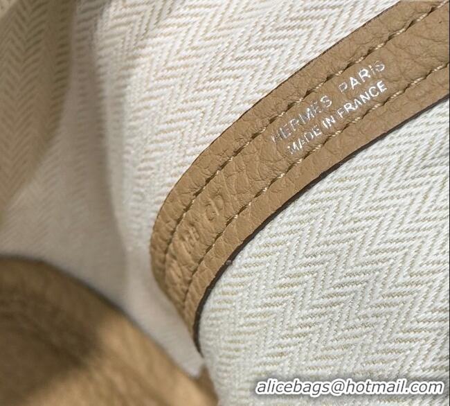 New Fashion Hermes Garden Party Mini Bag 23cm in Germany Leather H9042 Alpha Beige 2025