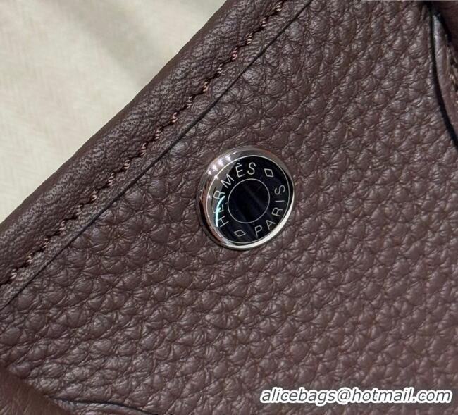 Good Taste Hermes Garden Party Mini Bag 23cm in Germany Leather H9042 Ebony 2025