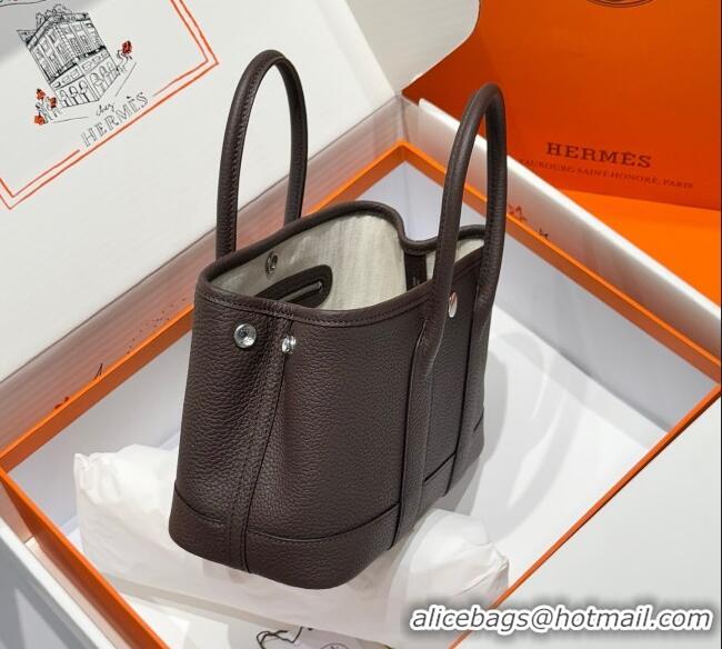 Good Taste Hermes Garden Party Mini Bag 23cm in Germany Leather H9042 Ebony 2025