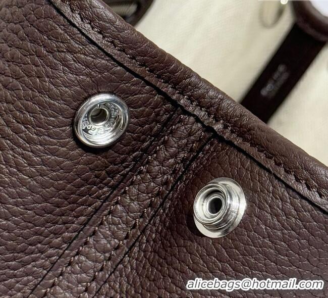 Good Taste Hermes Garden Party Mini Bag 23cm in Germany Leather H9042 Ebony 2025