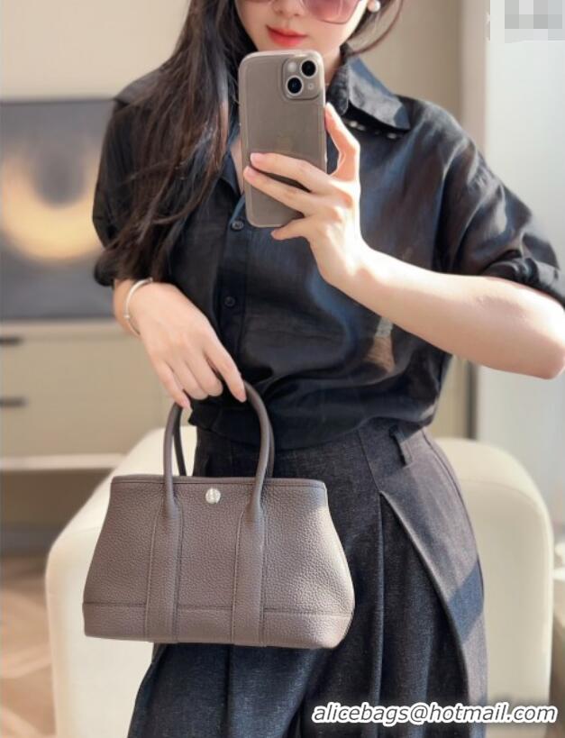 Good Taste Hermes Garden Party Mini Bag 23cm in Germany Leather H9042 Ebony 2025