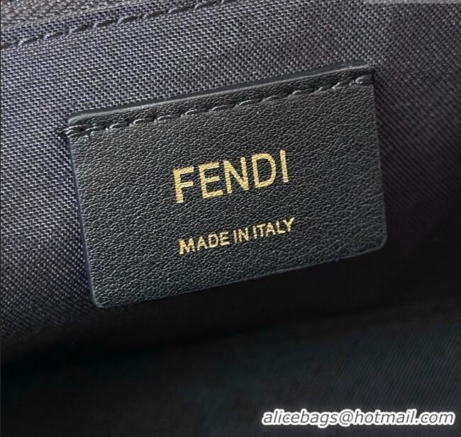 Promotional Fendi Vanity Mini Bag in Camelia Nappa leather 8686A Black 2025