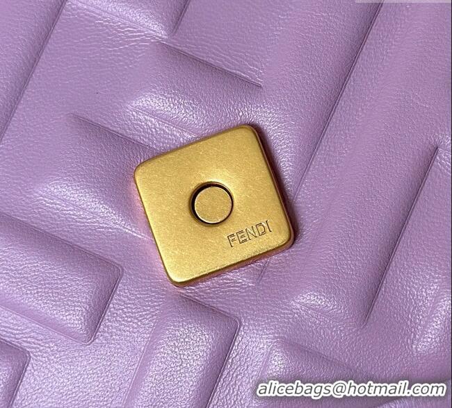 Promotional Fendi Baguette Medium Nappa Leather Bag 0135M Purple 2025