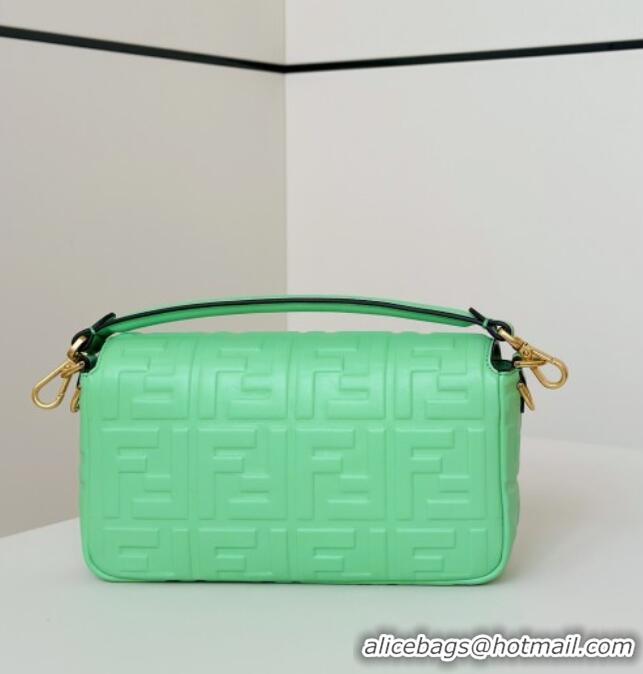 Promotional Fendi Baguette Medium Nappa Leather Bag 0135M Light Green 2025