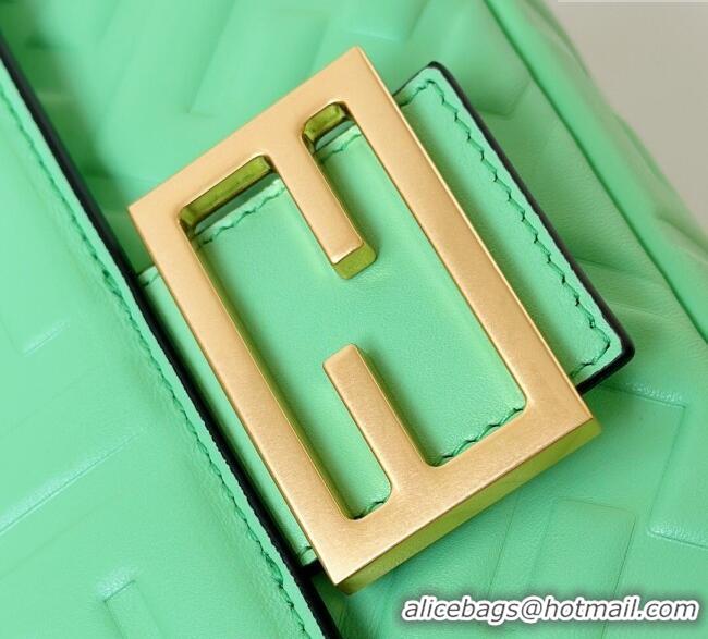 Promotional Fendi Baguette Medium Nappa Leather Bag 0135M Light Green 2025