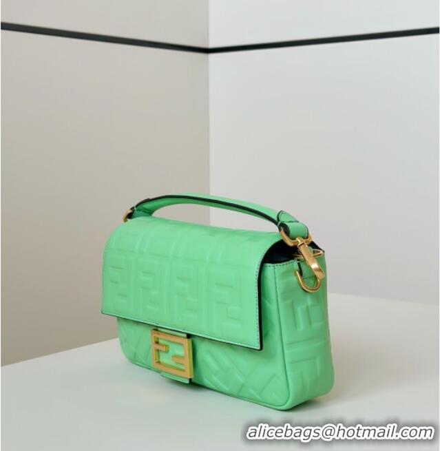 Promotional Fendi Baguette Medium Nappa Leather Bag 0135M Light Green 2025