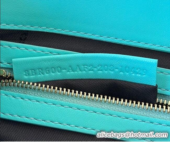 Unique Grade Fendi Baguette Medium Nappa Leather Bag 0135M Bright Blue 2025