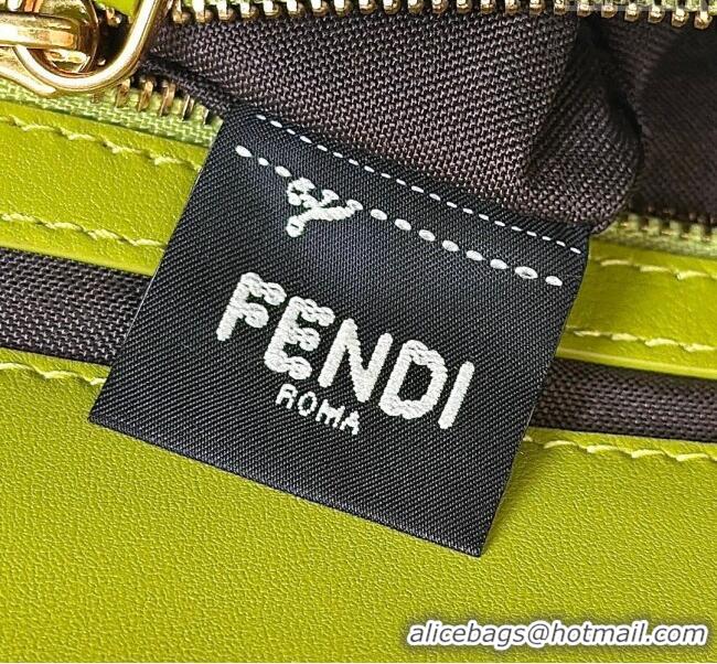 Inexpensive Fendi Baguette Medium Nappa Leather Bag 0135M Acid Green 2025