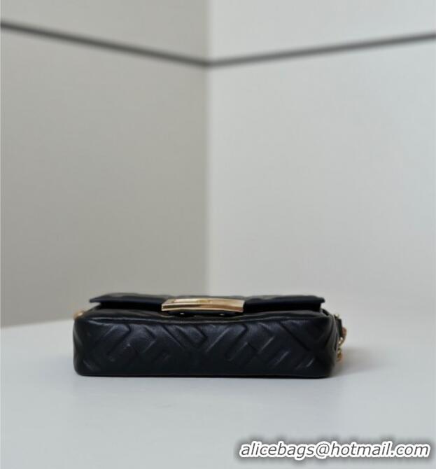 Trendy Design Fendi Baguette Mini Nappa Leather Bag 0135S Black 2025