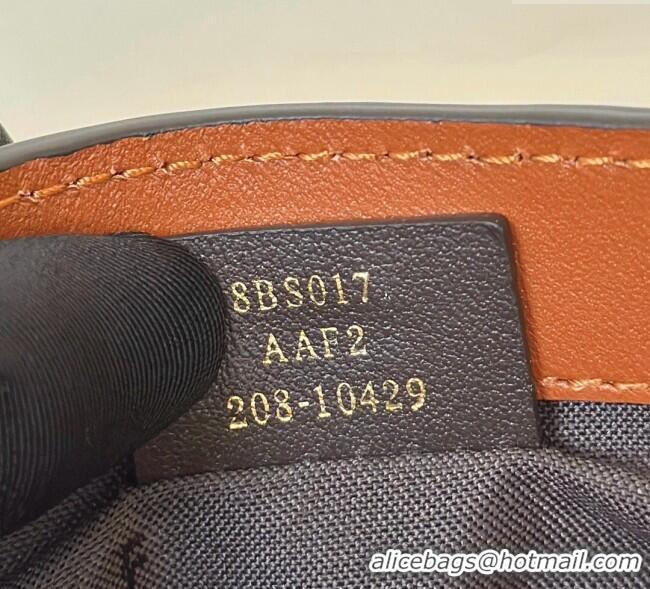 Top Quality Fendi Baguette Mini Nappa Leather Bag 0135S Caramel Brown 2025