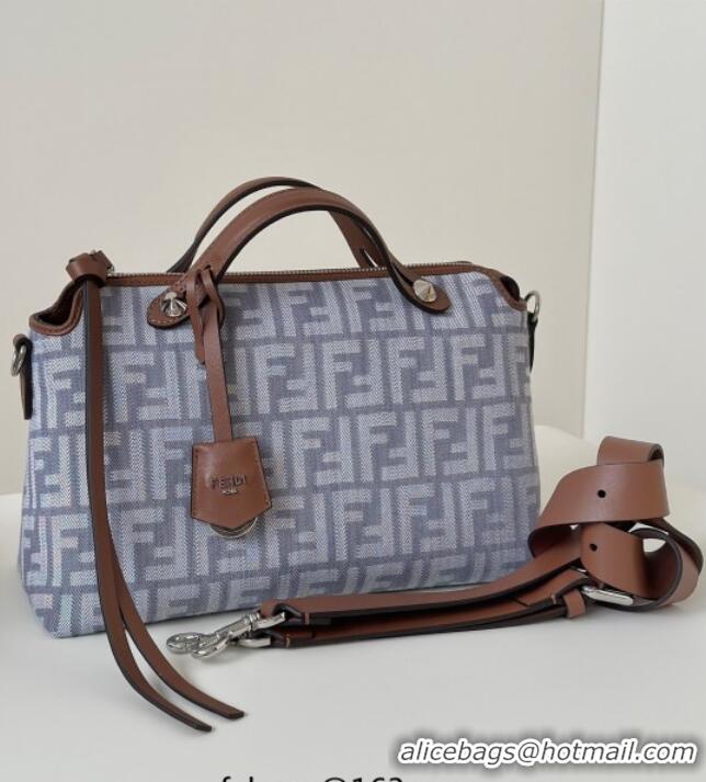 New Fashion Fendi By The Way Selleria Medium Bag in Blue denim-effect FF jacquard 8665M 2025