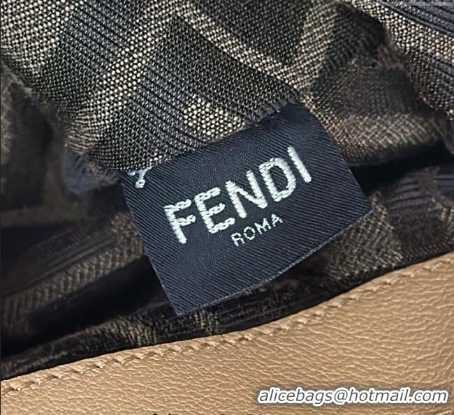New Cheap Fendi Spy Small Bag in Leather 80888S Beige 2025