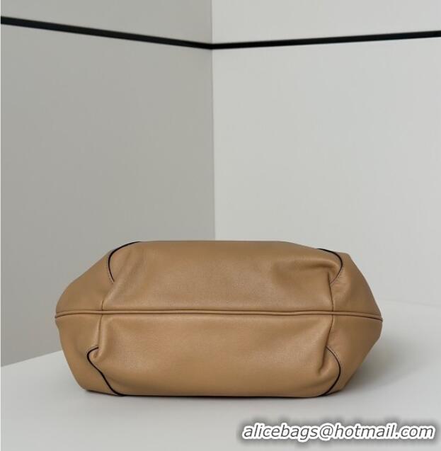 New Cheap Fendi Spy Small Bag in Leather 80888S Beige 2025