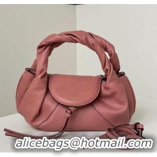 Top Grade Fendi Spy Small Bag in Leather 80888S Dusty Pink 2025