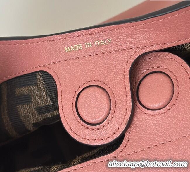 Top Grade Fendi Spy Small Bag in Leather 80888S Dusty Pink 2025