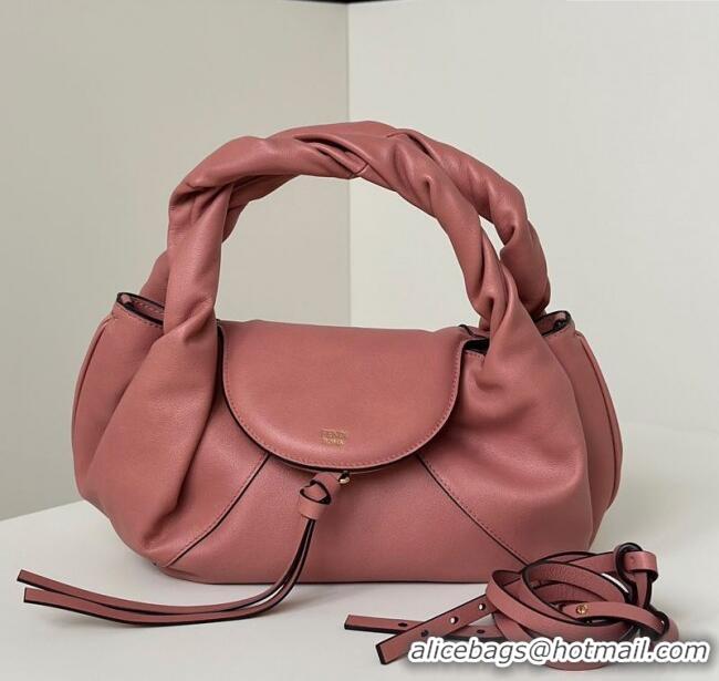 Top Grade Fendi Spy Small Bag in Leather 80888S Dusty Pink 2025
