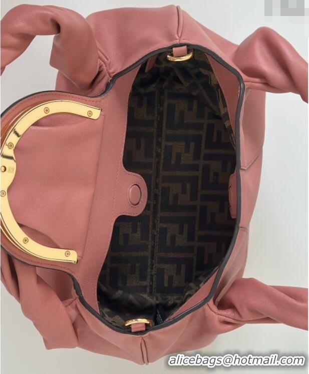 Top Grade Fendi Spy Small Bag in Leather 80888S Dusty Pink 2025
