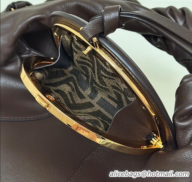 Best Price Fendi Spy Small Bag in Leather 80888S Dark Brown 2025
