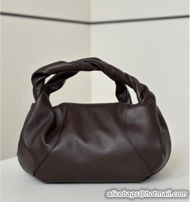 Best Price Fendi Spy Small Bag in Leather 80888S Dark Brown 2025