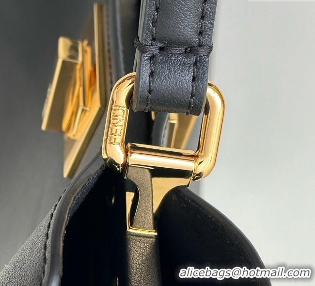 Grade Design Fendi Peekaboo Soft Small Bag in Leather 80175 Black 2025
