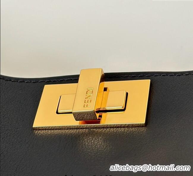 Grade Design Fendi Peekaboo Soft Small Bag in Leather 80175 Black 2025