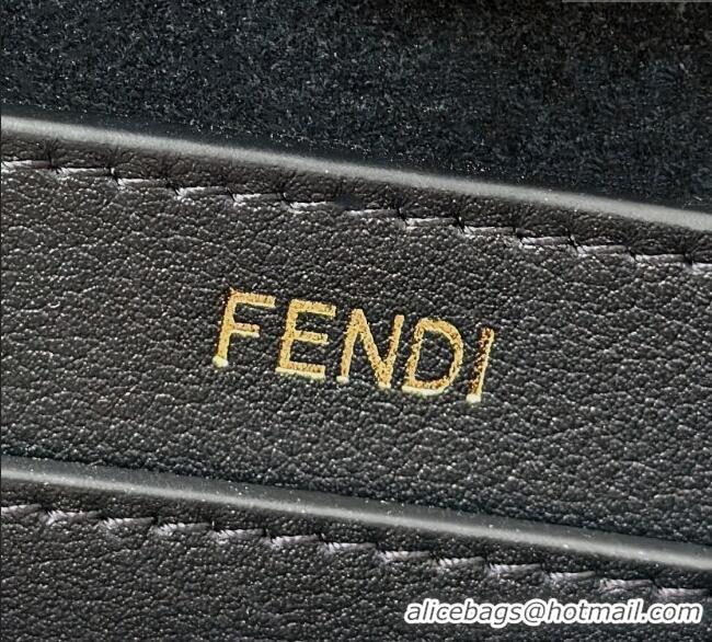 Grade Design Fendi Peekaboo Soft Small Bag in Leather 80175 Black 2025
