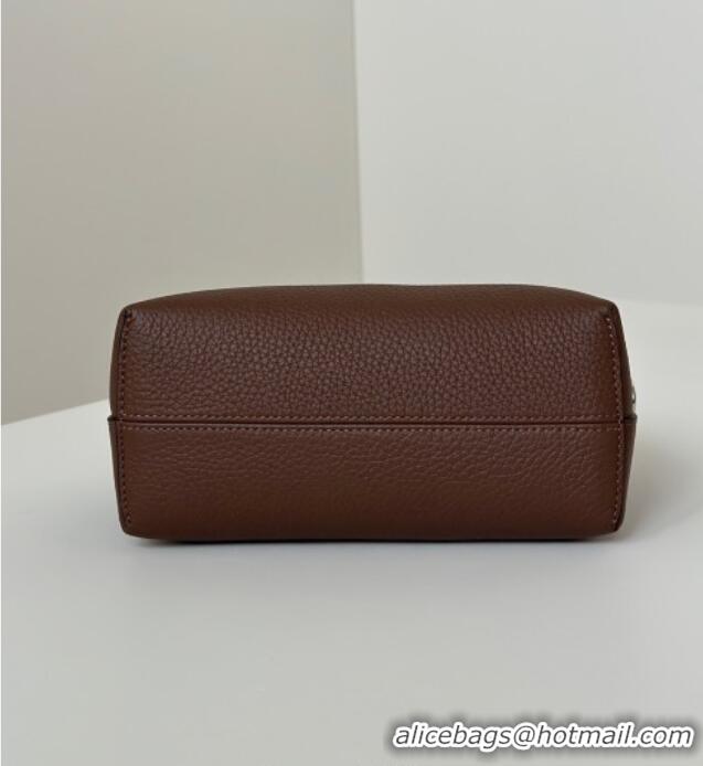 Shop Discount Fendi By The Way Selleria Mini Bag in Grianed Calfskin with Topstitches 8668S Dark Brown 2025