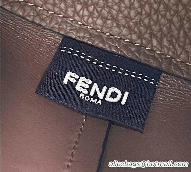 Good Product Fendi By The Way Selleria Medium Bag in Grianed Calfskin with Topstitches 8668M Dark Brown 2025