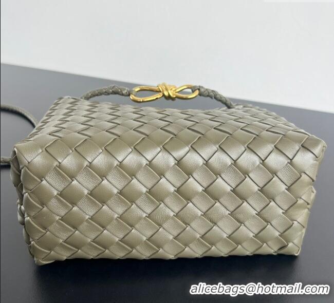 Discount Bottega Veneta Small Andiamo Top Handle Bag in Intrecciato Leather 743568 Cypress Green 2025