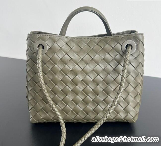 Discount Bottega Veneta Small Andiamo Top Handle Bag in Intrecciato Leather 743568 Cypress Green 2025
