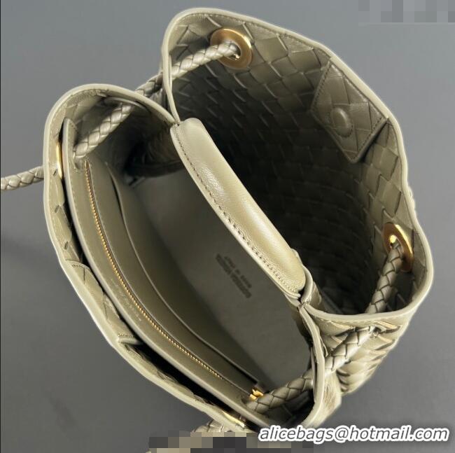 Discount Bottega Veneta Small Andiamo Top Handle Bag in Intrecciato Leather 743568 Cypress Green 2025