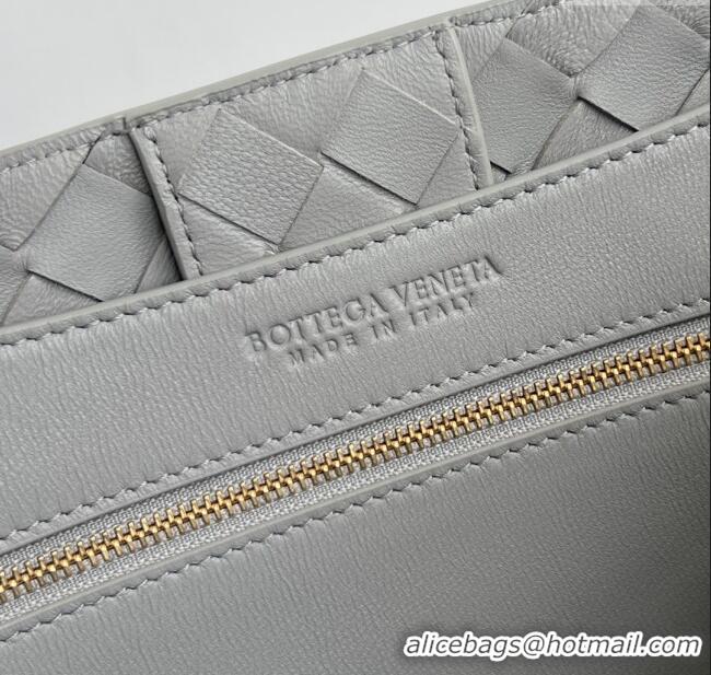 Promotional Bottega Veneta Medium Andiamo Top Handle Bag in Intrecciato Leather 743572 Sterling Grey 2025
