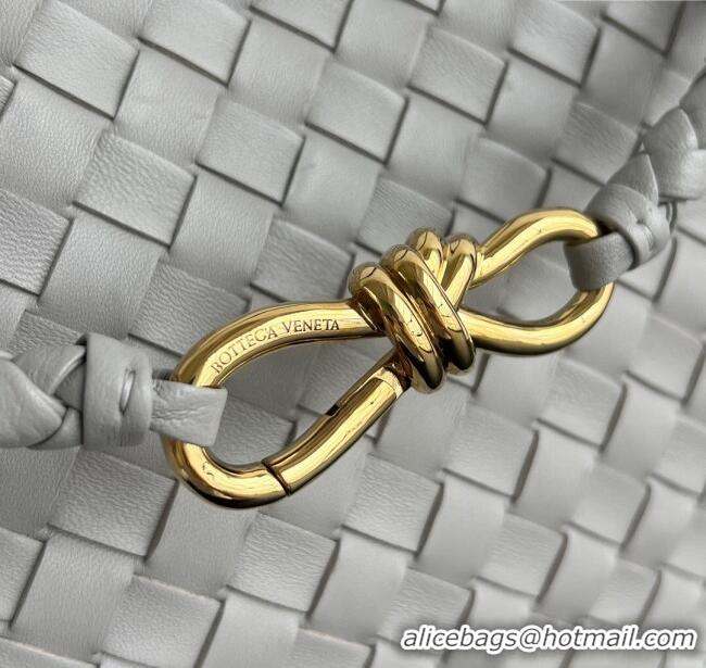 Promotional Bottega Veneta Medium Andiamo Top Handle Bag in Intrecciato Leather 743572 Sterling Grey 2025