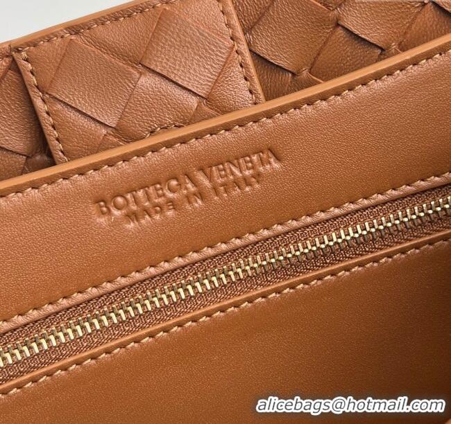 Buy Cheap Bottega Veneta Medium Andiamo Top Handle Bag in Intrecciato Leather 743572 Chestnut Brown 2025