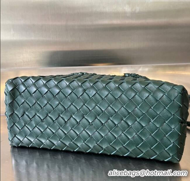 Cheap Design Bottega Veneta Medium Andiamo Top Handle Bag in Intrecciato Leather 743572 Emerald Green 2025
