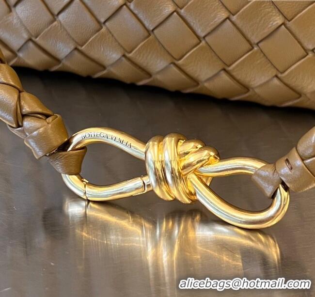 Promotional Bottega Veneta Medium Andiamo Top Handle Bag in Intrecciato Leather 743572 Acorn Brown 2025