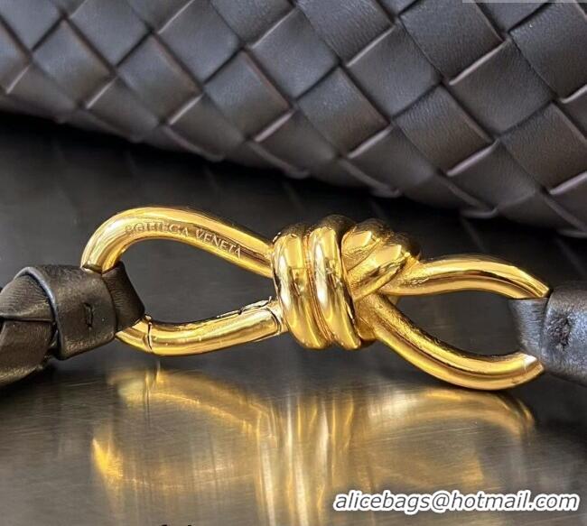 Well Crafted Bottega Veneta Medium Andiamo Top Handle Bag in Intrecciato Leather 743572 Fondant Brown 2025