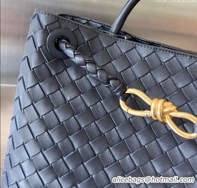 Promotional Bottega Veneta Medium Andiamo Top Handle Bag in Intrecciato Leather 743572 Space/Gold 2025