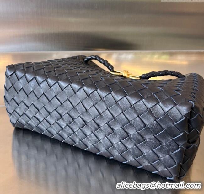 Promotional Bottega Veneta Medium Andiamo Top Handle Bag in Intrecciato Leather 743572 Space/Gold 2025