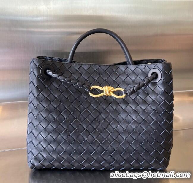 Promotional Bottega Veneta Medium Andiamo Top Handle Bag in Intrecciato Leather 743572 Space/Gold 2025