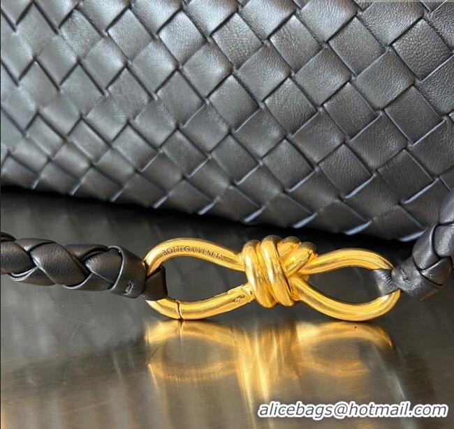 Promotional Bottega Veneta Medium Andiamo Top Handle Bag in Intrecciato Leather 743572 Space/Gold 2025