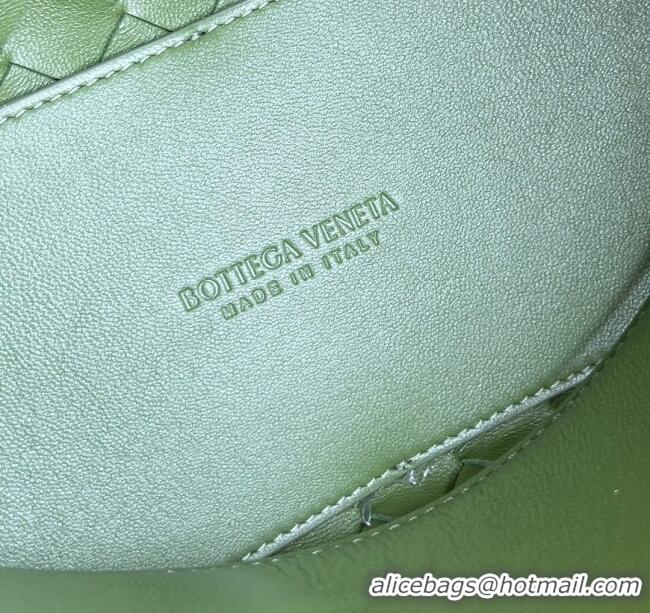 Shop Cheap Bottega Veneta Small Andiamo Top Handle Bag in Intrecciato Leather 743568 Matcha Green 2025