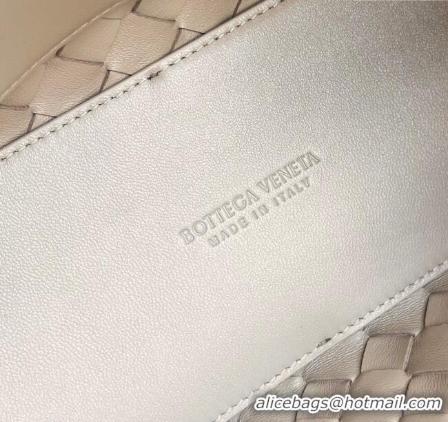 Super Quality Bottega Veneta Small Andiamo Top Handle Bag in Intrecciato Leather 743568 Dusty Beige 2025