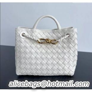 Promotional Bottega Veneta Small Andiamo Top Handle Bag in Intrecciato Leather 743568 Sea Sault 2025