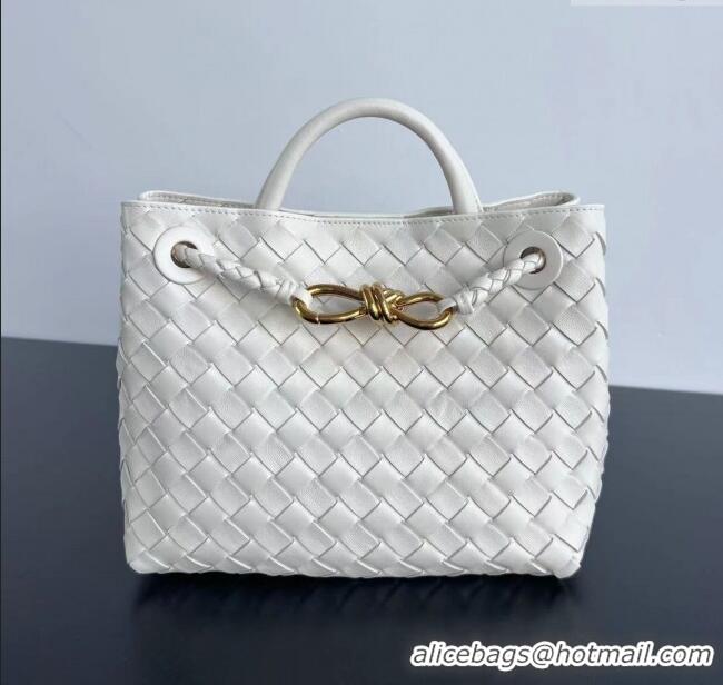 Promotional Bottega Veneta Small Andiamo Top Handle Bag in Intrecciato Leather 743568 Sea Sault 2025