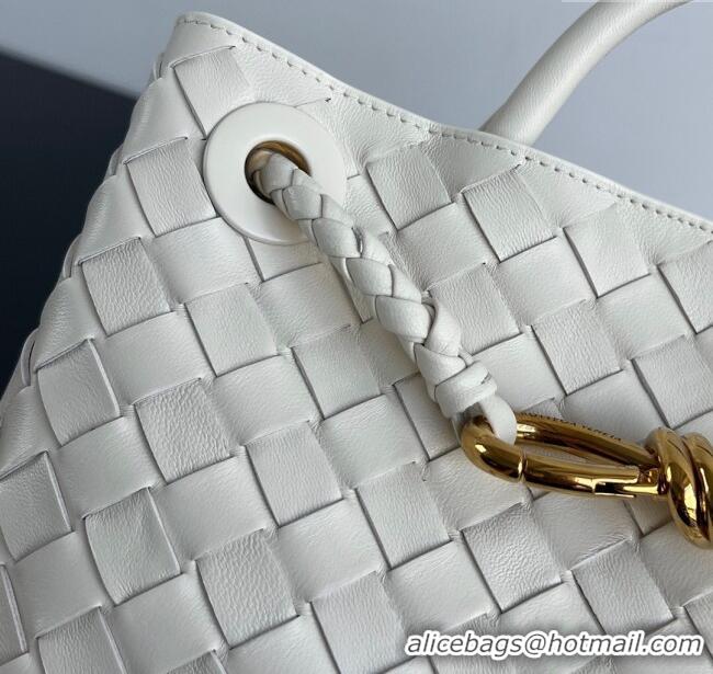 Promotional Bottega Veneta Small Andiamo Top Handle Bag in Intrecciato Leather 743568 Sea Sault 2025