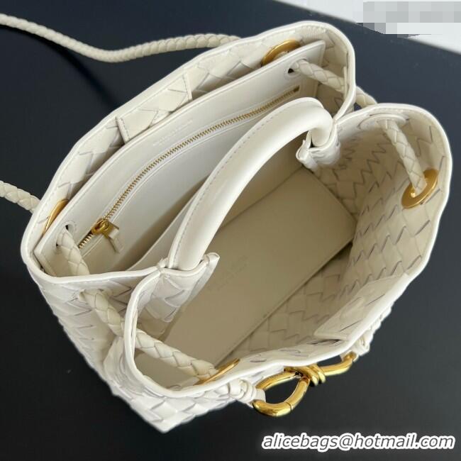 Promotional Bottega Veneta Small Andiamo Top Handle Bag in Intrecciato Leather 743568 Sea Sault 2025