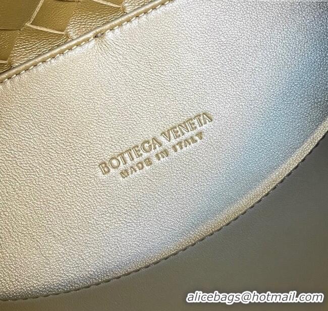 Best Price Bottega Veneta Small Andiamo Top Handle Bag in Intrecciato Leather 743568 Soil 2025